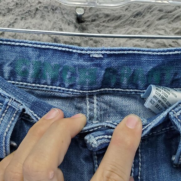 Cinch Jeans Mens 33x32 Blue Grant Relaxed Fit Western Style Cotton Denim - Picture 4 of 12